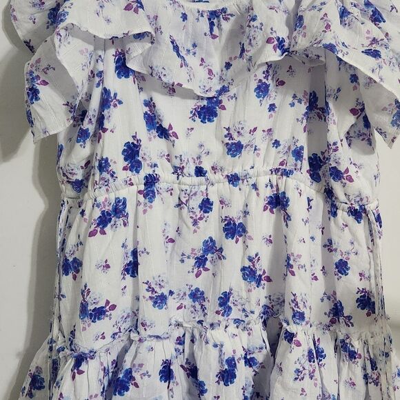LoveShackFancy Blue Floral Mini Dress - Picture 9 of 10
